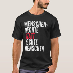 Camiseta Derechos humanos en lugar de personas de derecha C