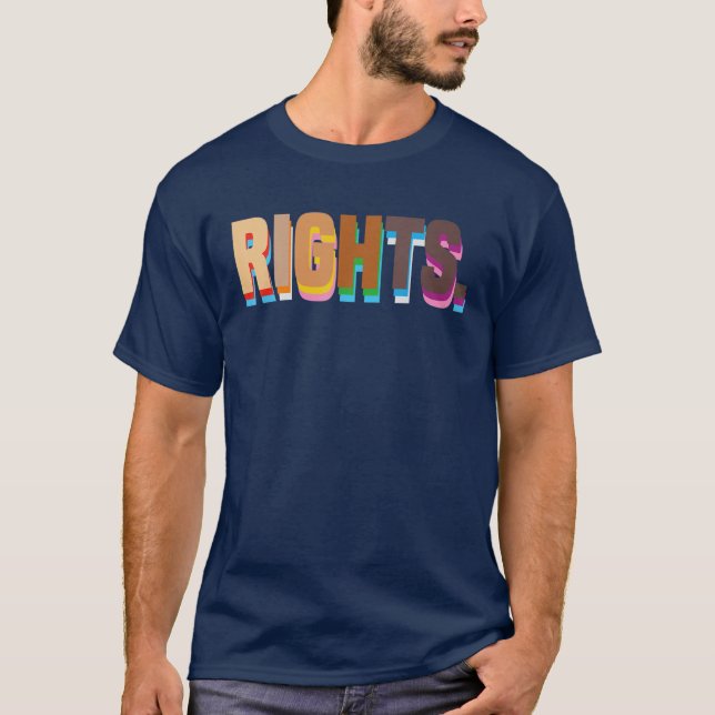 Camiseta Derechos humanos LGBTQ Orgullo por la justicia rac (Anverso)