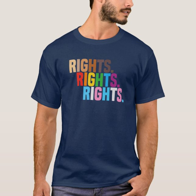 Camiseta Derechos humanos LGBTQ Orgullo por la justicia rac (Anverso)