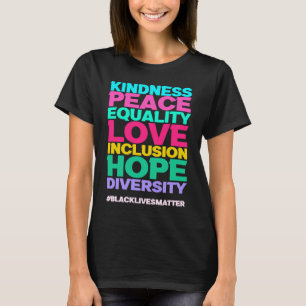 Camiseta Derechos Humanos Paz Inclusión de amor Igualdad Di