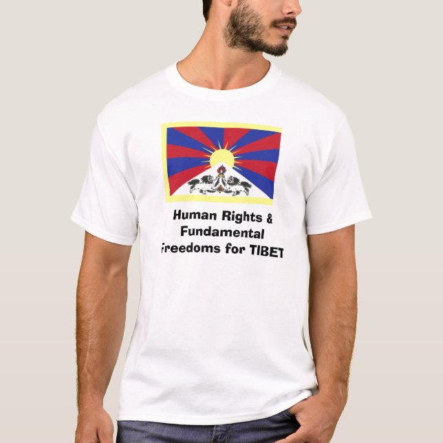 Camiseta Derechos humanos y libertades fundamentales para (Anverso)