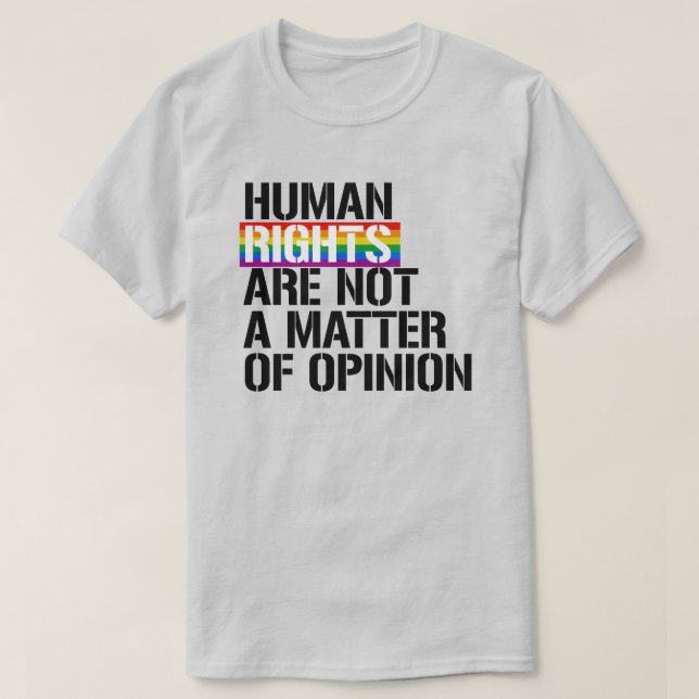 Camiseta Derechos LGBTQ (Diseño del anverso)