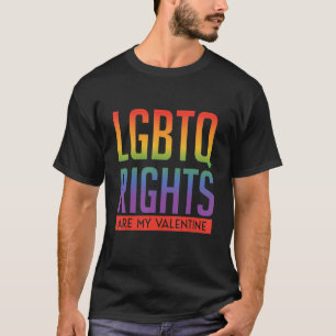 Camiseta Derechos: mi amante del arco iris de San Valentín