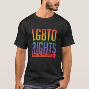 Camiseta Derechos: mi amante del arco iris de San Valentín