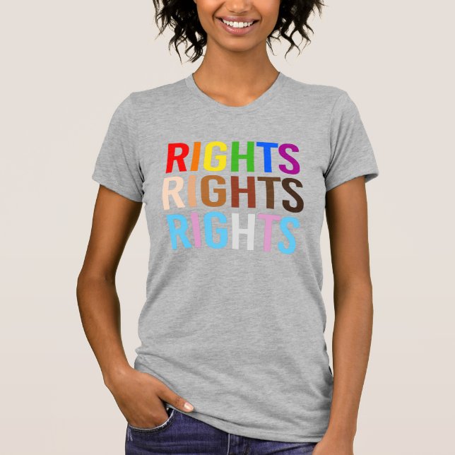 Camiseta Derechos Orgullo Derechos POC Derechos Trans (Anverso)