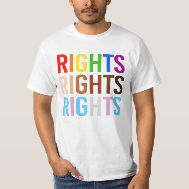 Camiseta Derechos Orgullo Derechos POC Derechos Trans (Anverso)
