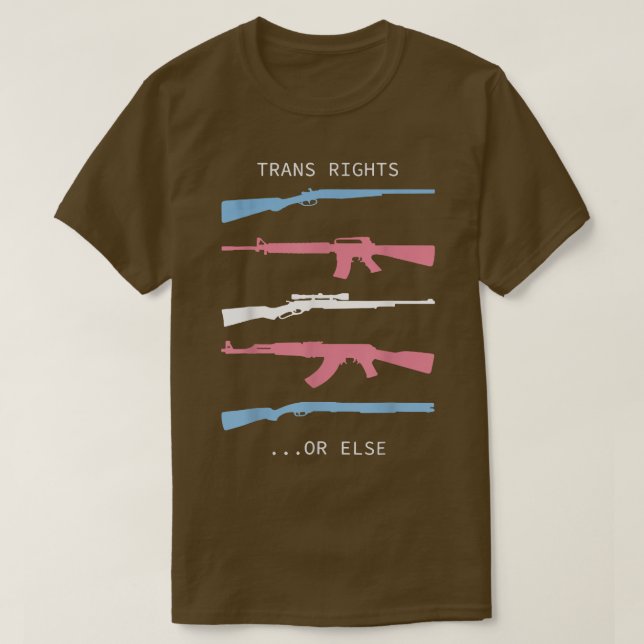 Camiseta Derechos trans (Diseño del anverso)