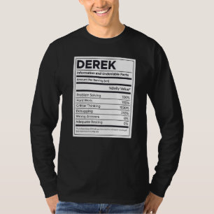 Camiseta Derek Nutrition Information Problement Solucionand