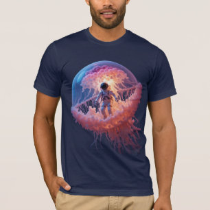 Camiseta "Deriva cósmica: Astronauta en una nebulosa de med