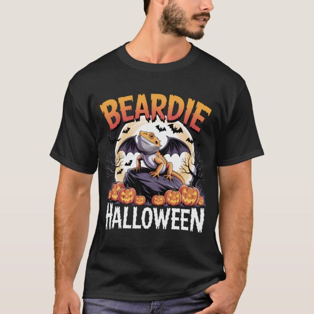 Camiseta Derivación de Dragon Halloween con barba (Anverso)