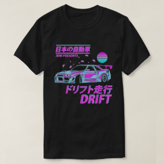 Camiseta Derivación Del Vehículo De Vehículo De Vaporwave J