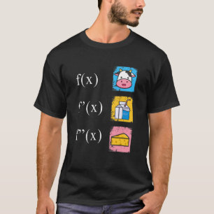 Camiseta Derivación matemática de queso de leche de vaca An