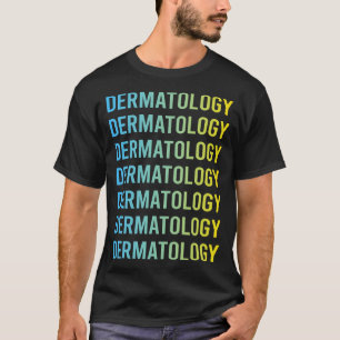 Camiseta Dermatología Azul Amarillo Dermatólogo