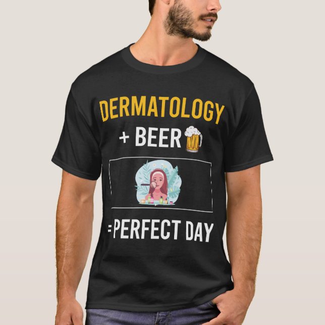 Camiseta Dermatología del Día de la Cerveza Dermatólogo (Anverso)