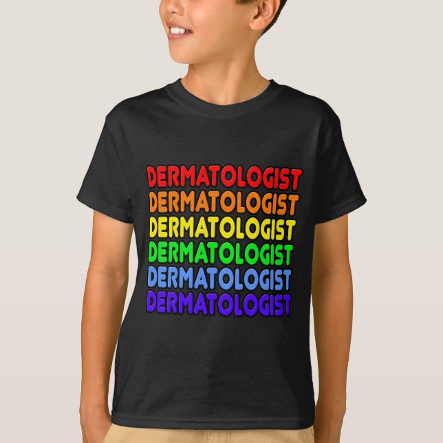 Camiseta Dermatólogo arcoiris (Anverso)