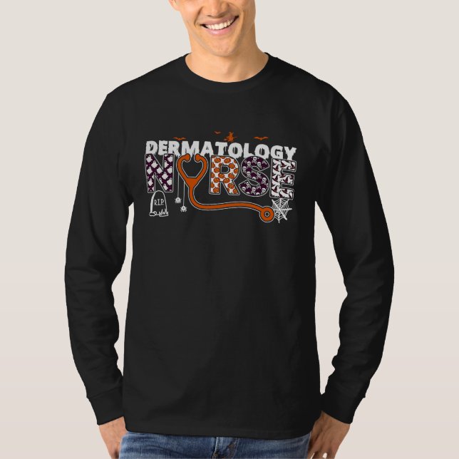 Camiseta Dermatology Nurse And Dermatologists For A Hallowe (Anverso)