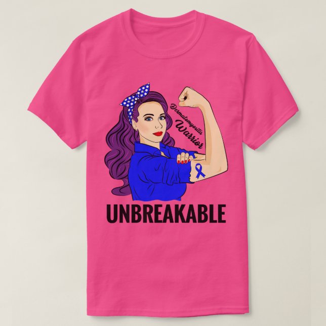 Camiseta Dermatomyositis DM Guerrero de la conciencia inque (Diseño del anverso)