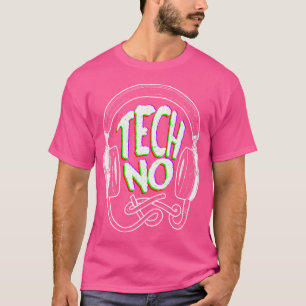 Camiseta Deroit Techno House Festival de música audífonos E