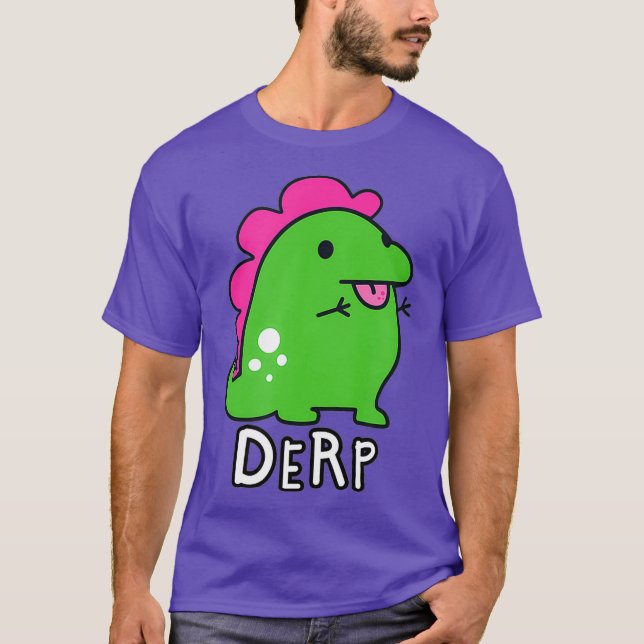Camiseta Derp de dinosaurio (Anverso)