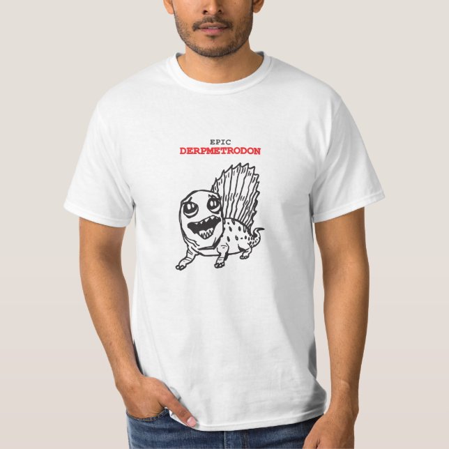 Camiseta Derpmetrodon épico (Anverso)