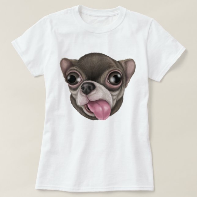 Camiseta Derpy Chihuahua (Diseño del anverso)