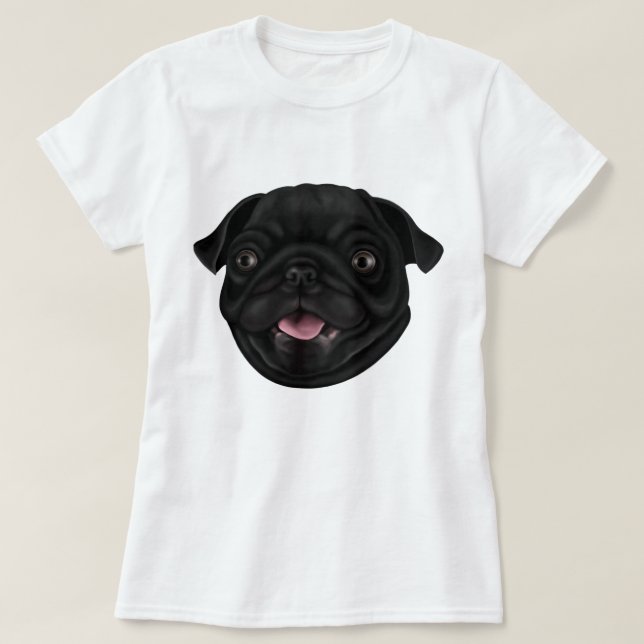 Camiseta Derpy Pug (Diseño del anverso)