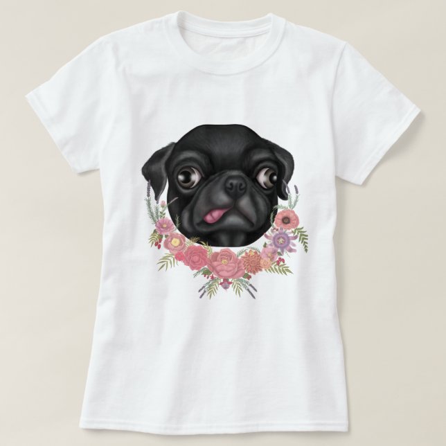 Camiseta Derpy Pug T-Shirt (Diseño del anverso)