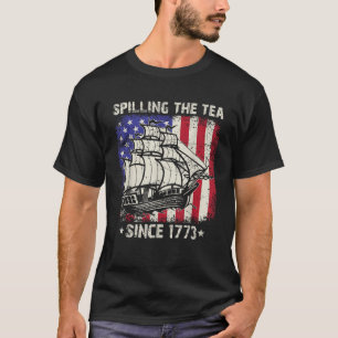 Camiseta Derramamiento del té desde 1773 4º Profesor De His