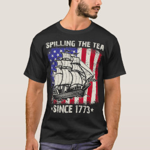 Camiseta Derramamiento del té desde 1773 4º Profesor De His