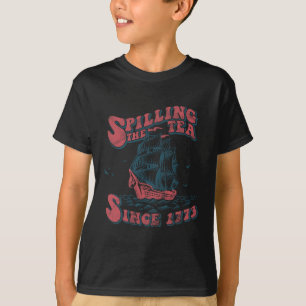 Camiseta Derramamiento del té desde 1773: 4.º Patriótico Es
