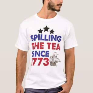 Camiseta Derramamiento del té desde 1773 4 de julio