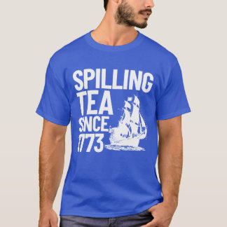 Camiseta Derramando desde 1773ea Fiesta 4 de Juliodf chico