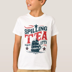 Camiseta Derramando El Té Desde 1773 Divertido 4 De Julio