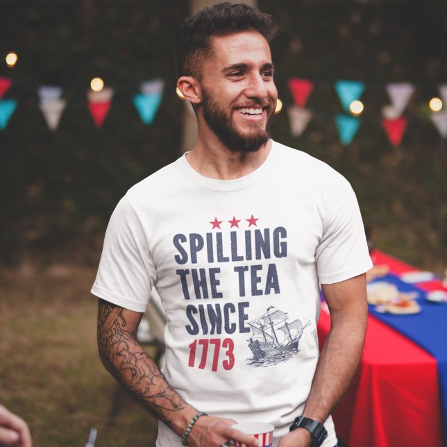Camiseta Derramar el té desde 1773 Patriotica 4th julio (Subido por el creador)