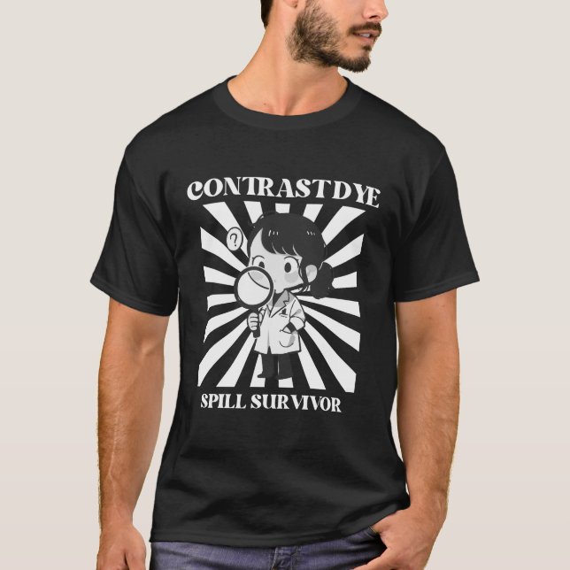 Camiseta Derrame de tinte de contraste (Anverso)