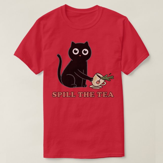 Camiseta Derrame el té (Diseño del anverso)
