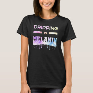 Camiseta Derrame en Melanin Afro-Estadounidense