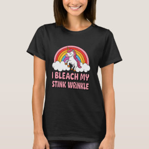 Camiseta Derrame mi aguda morena sarcástica unicornio