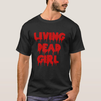 Camiseta Derrame sangre Halloween Película Zombie Muerta