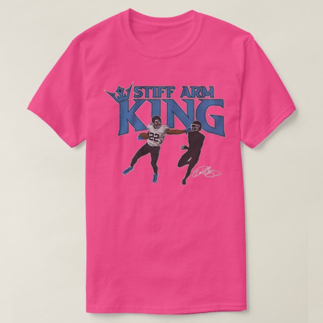 Camiseta Derrick Henry stiff arm king (Diseño del anverso)
