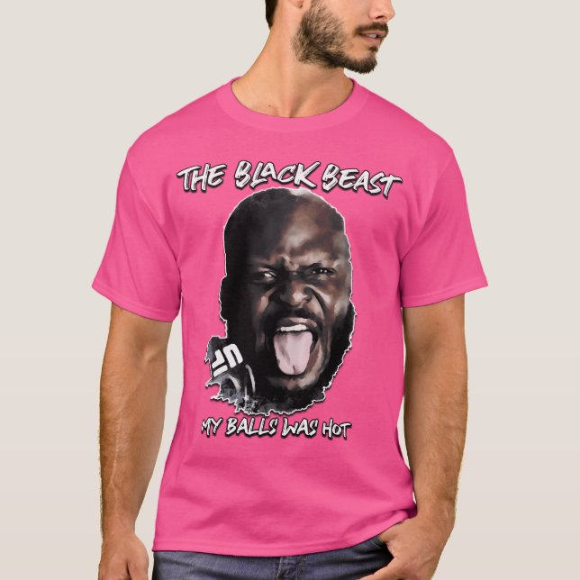 Camiseta Derrick Lewis La Bestia Negra En La Que Mis Bolas  (Anverso)