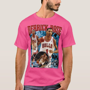Camiseta Derrick Rosa Mvp Chicago Basketball Signature Vint