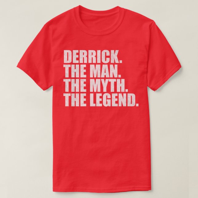 Camiseta DerrickDerrick Nombre Derrick con nombre (Diseño del anverso)