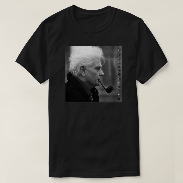 Camiseta Derrida Jacques (Diseño del anverso)