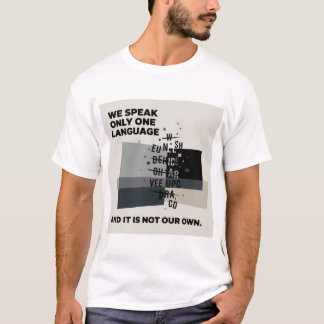 Camiseta Derrida "Monoligualismo" #2