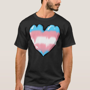 Camiseta Derritiendo el orgullo transgénero del corazón