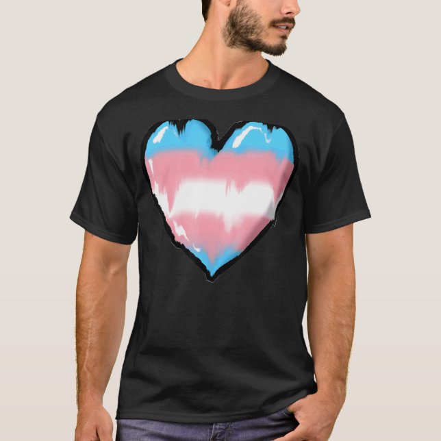Camiseta Derritiendo el orgullo transgénero del corazón (Anverso)