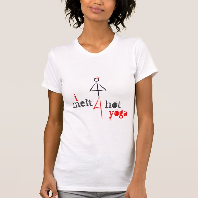 Camiseta Derrito para la yoga caliente (Anverso)