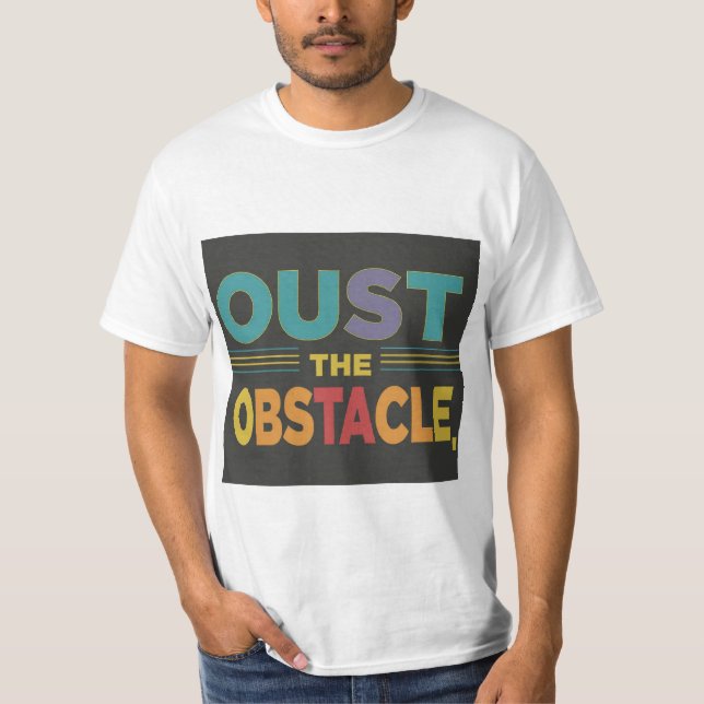 Camiseta derrocar el obstáculo (Anverso)