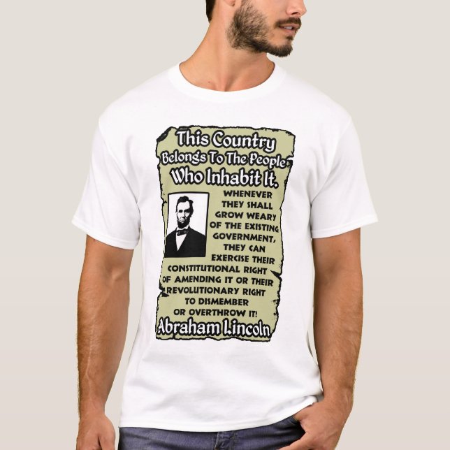 Camiseta Derroque al gobierno (Anverso)